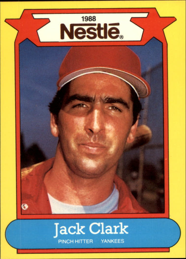 1988 Nestle Baseball Cards     017      Jack Clark